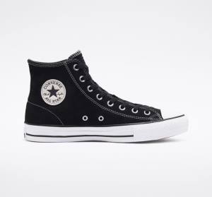 Tenis Para Montar Tabla Converse CONS Chuck Taylor All Star Pro Gamuza Tenis Negras Blancas | CV-765UVC