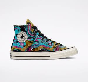 Zapatillas Altas Converse Chuck 70 '90s Marbled Tenis Turquesa | CV-580XQI