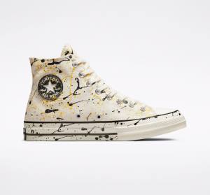 Zapatillas Altas Converse Chuck 70 Archive Paint Splatter Tenis Negras | CV-930PKB