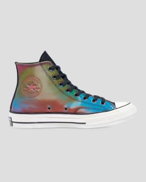 Zapatillas Altas Converse Chuck 70 Iridescent Tenis Negras | CV-923UGY