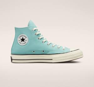 Zapatillas Altas Converse Chuck 70 Pastel Polyester Tenis Negras | CV-215YDZ