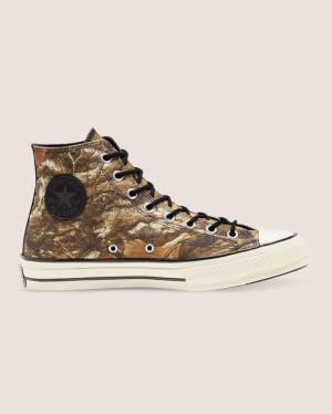 Zapatillas Altas Converse Chuck 70 Realtree Edge Camo Print Utility Tenis Marrones | CV-387DXO