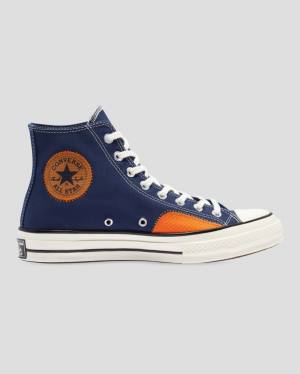 Zapatillas Altas Converse Chuck 70 Ripstop Tenis Azules | CV-069RDO