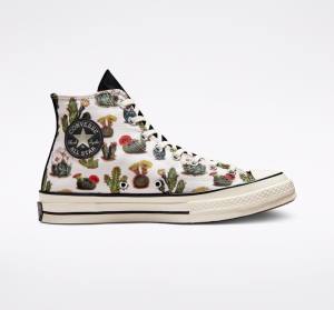 Zapatillas Altas Converse Chuck 70 Succulents Tenis Negras | CV-576TLC