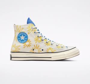 Zapatillas Altas Converse Chuck 70 Sunny Floral Tenis Azules | CV-591RKZ