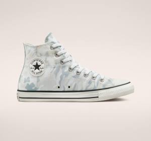 Zapatillas Altas Converse Chuck Taylor All Star Split Panel Camo Tenis Blancas Gris | CV-019USP