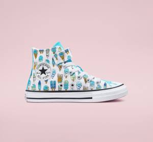 Zapatillas Altas Converse Chuck Taylor All Star Easy-On Frozen Treats Tenis Blancas Azules Verde Claro | CV-027XDJ