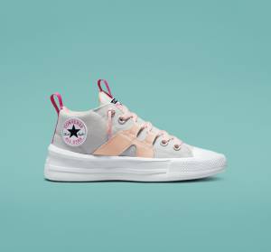 Zapatillas Altas Converse Chuck Taylor All Star Ultra Easy-On Mid Tenis Rosas Rosas | CV-150SZA