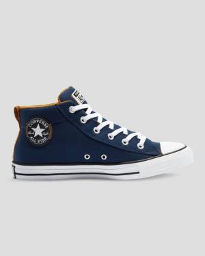 Zapatillas Altas Converse Chuck Taylor All Star Calle Tenis Azules | CV-204WLP