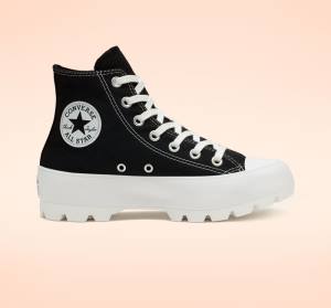 Zapatillas Altas Converse Chuck Taylor All Star Lugged Tenis Negras Blancas | CV-507NXM