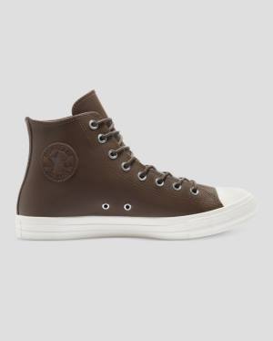 Zapatillas Altas Converse Chuck Taylor All Star Seasonal Cuero Tenis Marrones | CV-709XRO