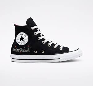 Zapatillas Altas Converse Chuck Taylor All Star You Are On The Right Path Tenis Negras Blancas | CV-719UHF