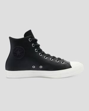 Zapatillas Altas Converse Chuck Taylor All Star Seasonal Cuero Tenis Negras | CV-746HCG