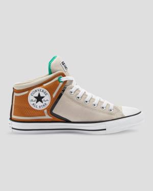 Zapatillas Altas Converse Chuck Taylor All Star High Calle Tenis Beige | CV-862GKJ