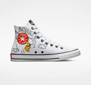 Zapatillas Altas Converse Peanuts Chuck Taylor All Star Tenis Blancas Negras Rojas | CV-326AIT