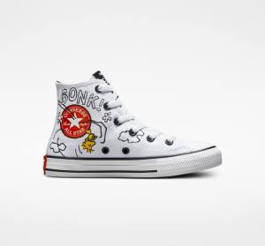 Zapatillas Altas Converse Peanuts Chuck Taylor All Star Tenis Blancas Negras Rojas | CV-591HMT