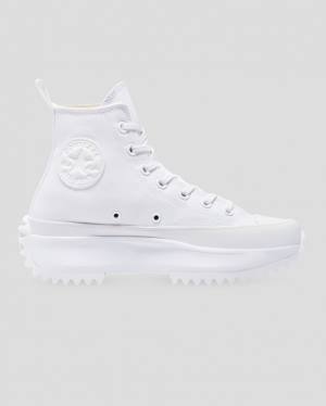 Zapatillas Altas Converse Run Star Hike All White Tenis Blancas | CV-875RWM