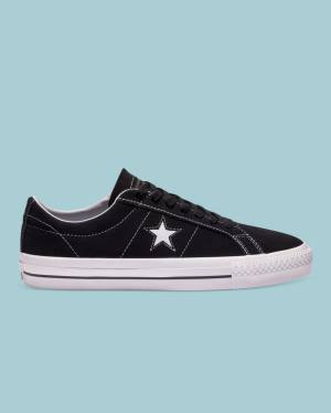 Zapatillas Bajas Converse CONS One Star Pro Gamuza Tenis Negras | CV-301MCX