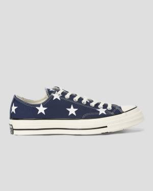 Zapatillas Bajas Converse Chuck 70 Archive Print Tenis Azules | CV-073ACT