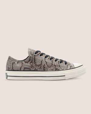 Zapatillas Bajas Converse Chuck 70 Reptile Gamuza Tenis Gris | CV-790LPZ