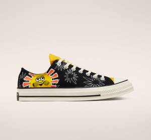 Zapatillas Bajas Converse Chuck 70 Sunny Floral Tenis Negras | CV-602TGR