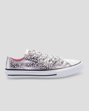 Zapatillas Bajas Converse Chuck Taylor All Star Shes A Star Tenis Rosas Plateadas | CV-184SEU