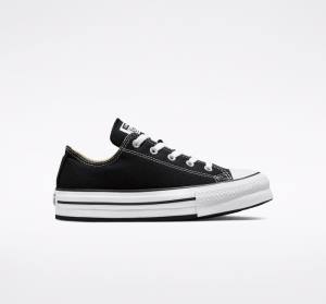 Zapatillas Bajas Converse Chuck Taylor All Star Lift Plataforma Tenis Negras Blancas | CV-547ATH