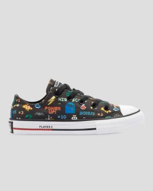 Zapatillas Bajas Converse Chuck Taylor All Star Gamer Print Tenis Negras | CV-605IEC