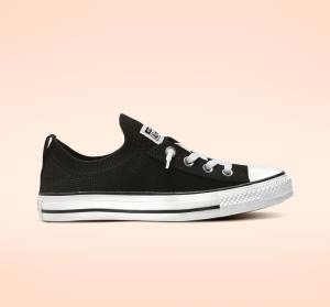 Zapatillas Bajas Converse Chuck Taylor All Star Shoreline Knit Slip Tenis Negras Blancas | CV-743WUN