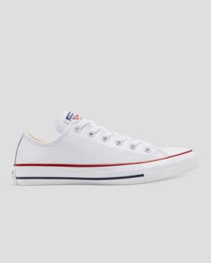 Zapatillas Bajas Converse Chuck Taylor All Star Cuero Tenis Blancas | CV-927DEN