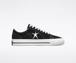 Zapatillas Bajas Converse Stussy One Star Tenis Negras Blancas | CV-402ILY