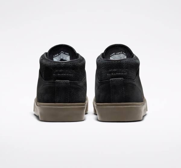 Tenis Para Montar Tabla Converse CONS Louie Lopez Pro Nubuck Cuero Tenis Negras Marrones Claro | CV-230LAO