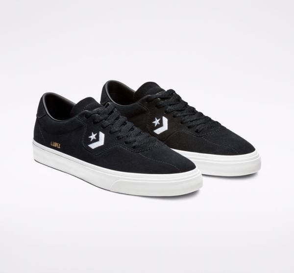 Tenis Para Montar Tabla Converse CONS Louie Lopez Pro Tenis Negras Blancas | CV-398WYL