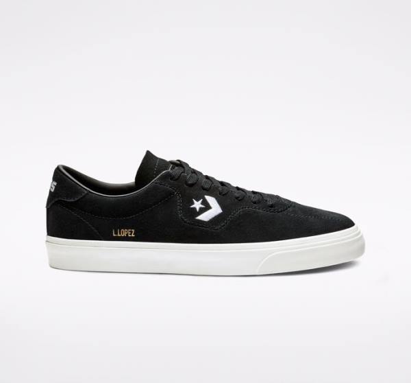 Tenis Para Montar Tabla Converse CONS Louie Lopez Pro Tenis Negras Blancas | CV-398WYL