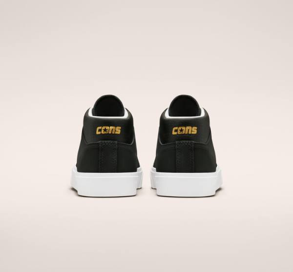 Tenis Para Montar Tabla Converse CONS Louie Lopez Pro Mid Tenis Negras Blancas | CV-780UXR