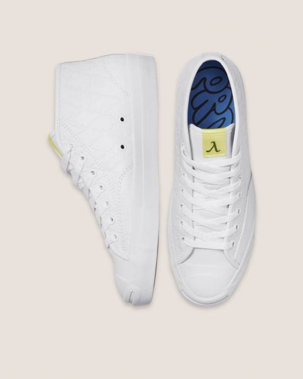 Zapatillas Altas Converse Alexis Sablone Pride Jack Purcell Pro Tenis Blancas | CV-107ORS