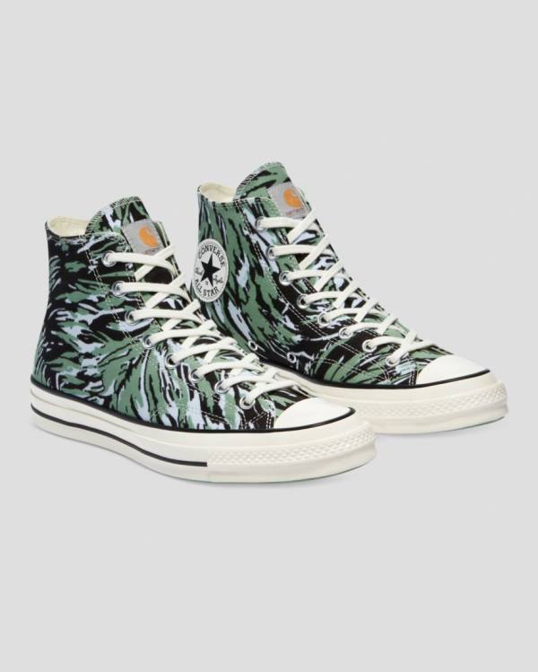 Zapatillas Altas Converse Carhartt Chuck 70 Tenis Verde | CV-817OJC