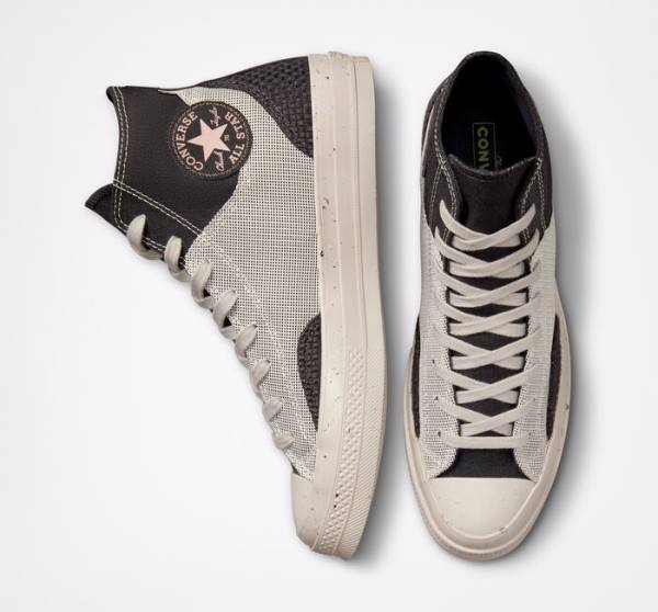 Zapatillas Altas Converse Chuck 70 Crafted Lona Tenis Marrones | CV-104FUX