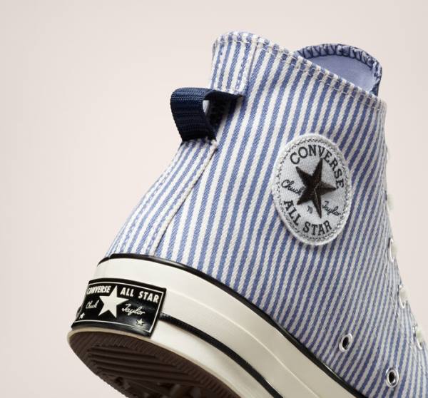 Zapatillas Altas Converse Chuck 70 Crafted Stripe Tenis Indigo | CV-580XIV