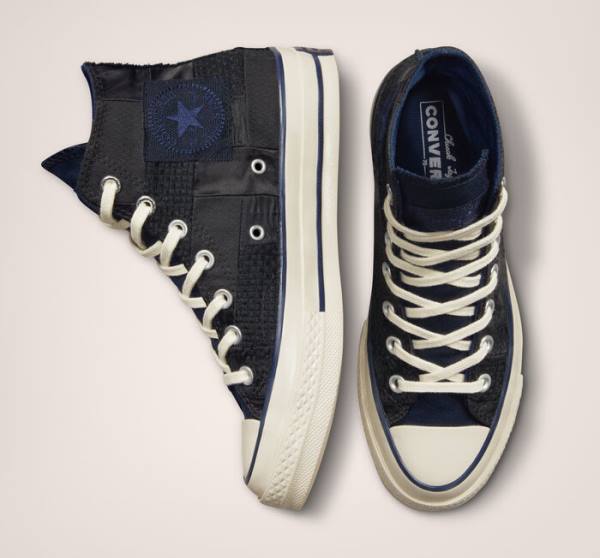 Zapatillas Altas Converse Chuck 70 It's Possible Tenis Negras Azul Marino | CV-864YLF