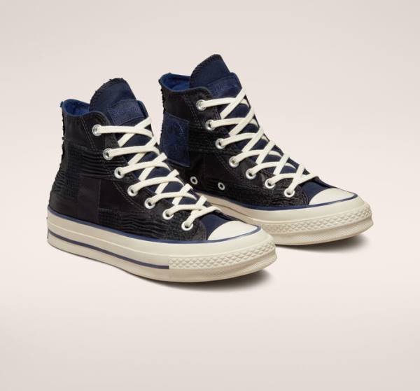 Zapatillas Altas Converse Chuck 70 It's Possible Tenis Negras Azul Marino | CV-864YLF