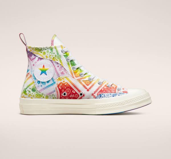 Zapatillas Altas Converse Chuck 70 Pride Tenis Blancas Rojas | CV-904TOV