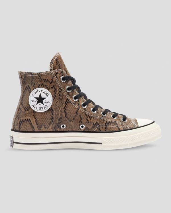 Zapatillas Altas Converse Chuck 70 Reptile Gamuza Tenis Marrones | CV-156DOU