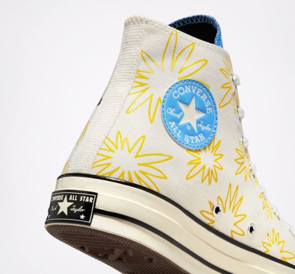 Zapatillas Altas Converse Chuck 70 Sunny Floral Tenis Azules | CV-026RJH