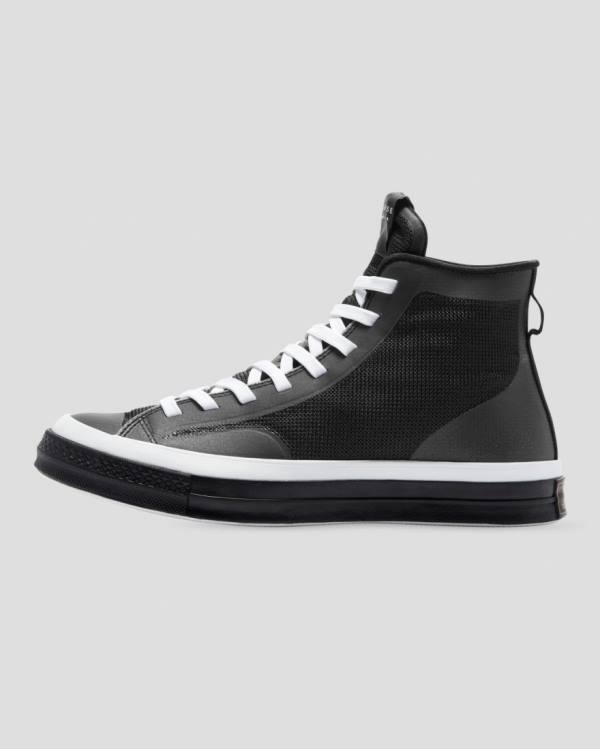 Zapatillas Altas Converse Chuck 70 Then & Now Tenis Negras Blancas | CV-483EBD