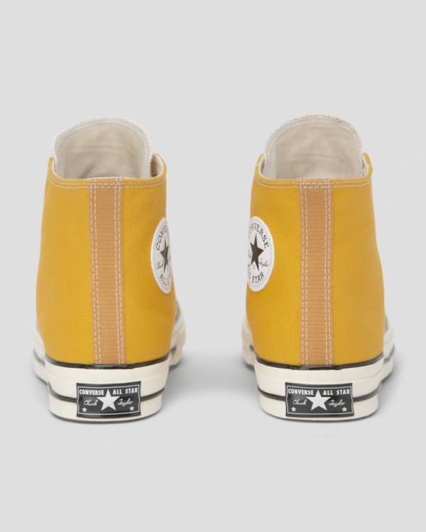 Zapatillas Altas Converse Chuck 70 Vintage Lona Tenis Amarillo | CV-346PAK