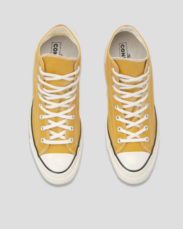 Zapatillas Altas Converse Chuck 70 Vintage Lona Tenis Amarillo | CV-346PAK