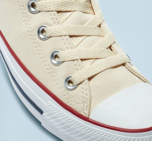 Zapatillas Altas Converse Chuck Taylor All Star Natural Ivory Tenis Beige | CV-067AMX