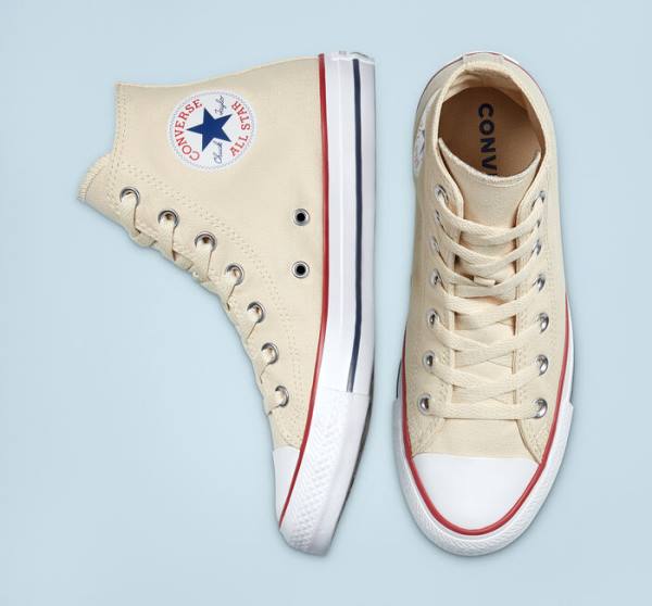 Zapatillas Altas Converse Chuck Taylor All Star Natural Ivory Tenis Beige | CV-067AMX