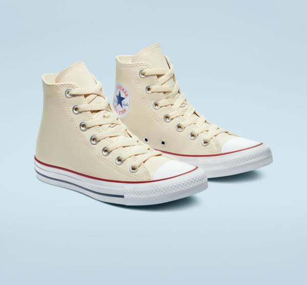 Zapatillas Altas Converse Chuck Taylor All Star Natural Ivory Tenis Beige | CV-067AMX